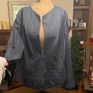 Lane Bryant Blue Cape Jacket